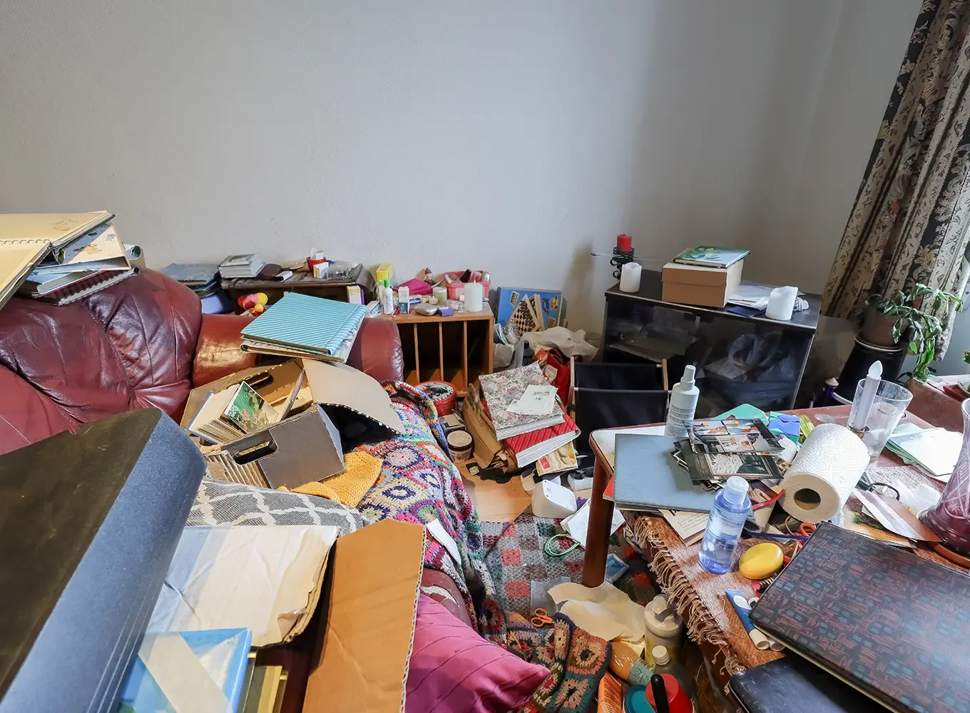 room with a lot of junk needing a clean out in the collinsville illinois